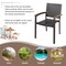 Costway Set of 2 Outdoor Patio PE Rattan Dining Chairs Armrest Stackable Garden